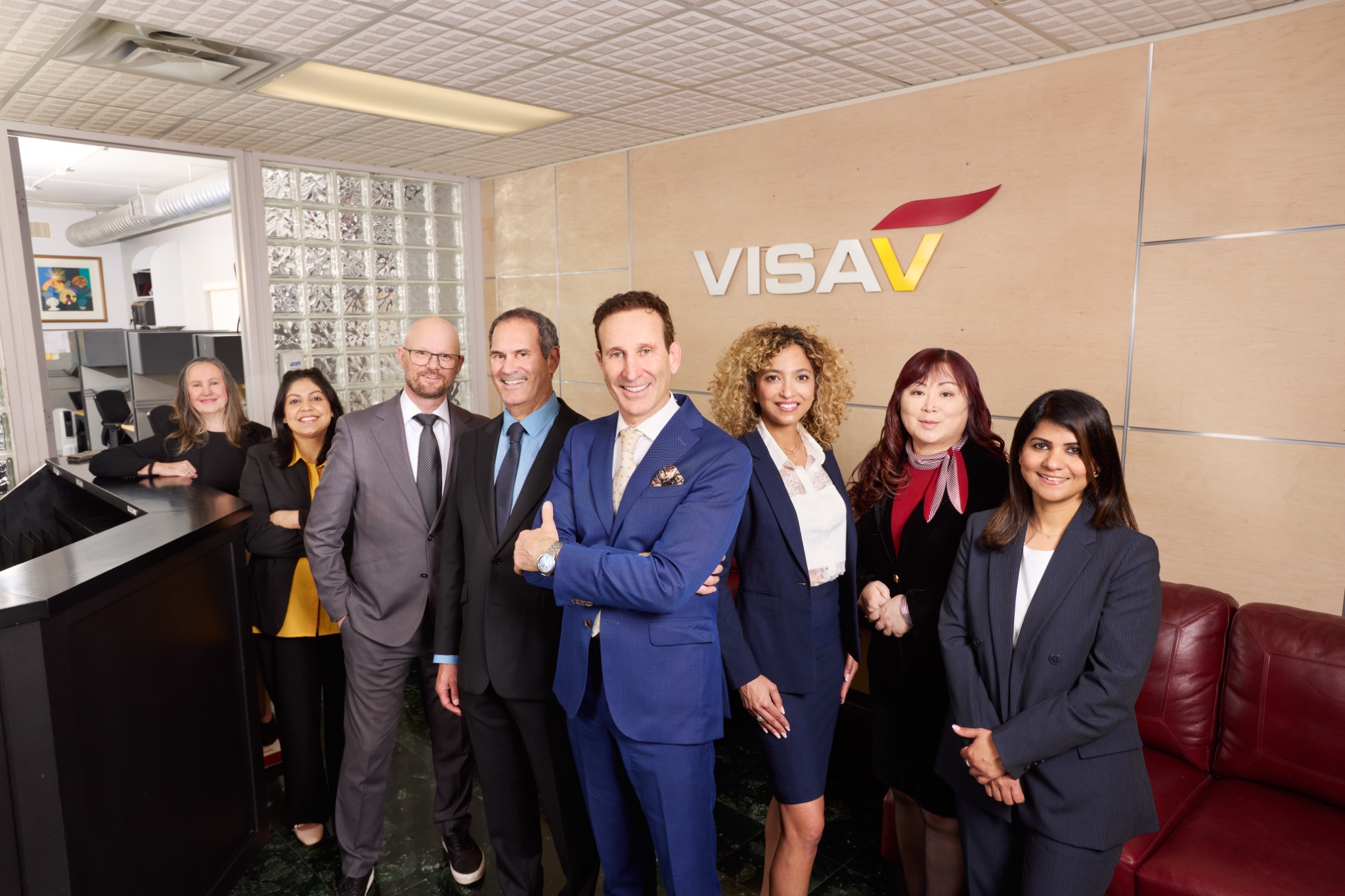 The VisaV and Rosenblatt Immigration Law team at the Toronto office